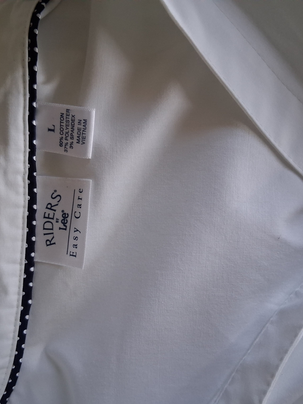 Lee Riders White Women's Button-Down Collared Shirt - Picture 3 of 5